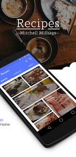 Recipes Material Design Free App Mockup On Behance Material Design Free Design Psd Templates