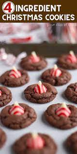 My favourite is the candy cane kisses that come out around christmas! 4 Ingredient Christmas Cookies Your Cup Of Cake
