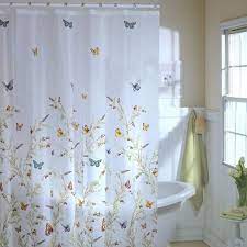 Multicolor Peva Shower Curtain 70 X 72 Zenna Home Garden Flight Butterfly Print Walmart Com Vinyl Shower Curtains Flower Shower Curtain Shower Curtain
