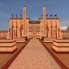 3d Model Karnak Temple Karnak Temple 3d Model Animation Camera