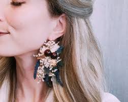 Dried and Preserved Flower Earrings