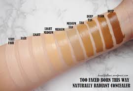 Review Swatches Too Faced Born This Way Naturally Radiant