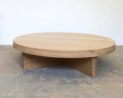 All pieces in the paradise retreat coffee table are created from solid malaysian oak and carved around the edges with subtly exotic motifs. White Oak Coffee Table Free Shipping Round Dylan Design Co Etsy White Oak Coffee Table Oak Coffee Table Coffee Table