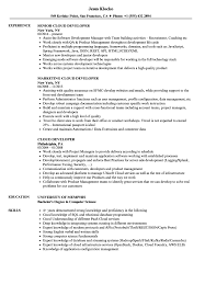 We are an extremely fast growing saas company that was started. Cloud Developer Resume Samples Velvet Jobs