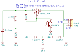 Latching Power Switch Circuit Auto Power Off Circuit Projetos Arduino Arduino