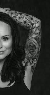 31 Ideas Womens Tattoo Sleeve Black And White Roses Best Sleeve Tattoos Sleeve Tattoos Floral Tattoo Sleeve