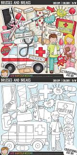 Accident And Illness Clip Art For Teachers This Hand Painted Set Contains Coloured Clipart And Black And White Out How To Draw Hands Clip Art Hand Drawn Stamp