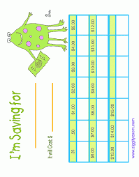 Saving Chart For Kids Savings Chart Savings For Kids