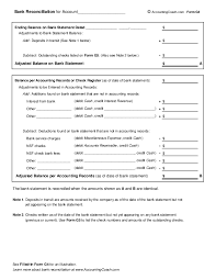 Bank Reconciliation Business Forms Accountingcoach