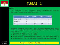 Sebuah kotak berisi 5 bola berwarna merah, 3 bola berwarna kuning, dan 2 bola berwarna hijau. Tugas 1 Soal 1 Sebuah Kotak Berisi 8 Bola Merah 7 Bola Putih Dan 5 Bola Biru Jika Diambil 1 Bola Secara Acak Tentukanlah Probabilitas Terpilihnya Ppt Download