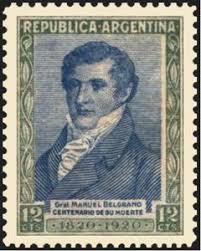 San martin y belgrano reencontrandose en la b nacional. Stamp General Manuel Belgrano 1770 1820 Argentina General Manuel Belgrano Mi Ar 244 Sn Ar 282 Yt Ar 254 Sg Ar 480 Got Ar 522 Gz Ar 359