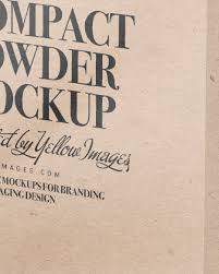 Download Metallic Compact Powder With Kraft Box Mockup In Packaging Mockups On Yellow Images Object Mockups In 2021 Box Mockup Kraft Boxes Creative Words