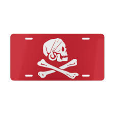 Henry Every Pirate Flag Skull Pirates Avery Tag Vanity License Plate Truck  Car