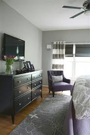 The same goes for purple shades matching its blue base color. Purple And Grey Bedroom Home Bedroom Bedroom Makeover Before And After Master Bedroom Makeover