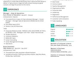 sales operations resume sample