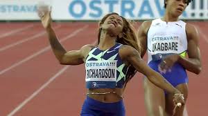 She shares the brand's philosophy of appreciating traditions and striving for the best. Sha Carri Richardson 22 35 Into A Headwind To Win Ostrava 200m