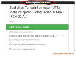 Dalam mengenal html, lebih fokus dalam penggambaran struktur komponen dan juga format pada suatu halaman situs. Cara Menambahkan Waktu Pengerjaan Soal Kuis Google Form Blog Pak Pandani