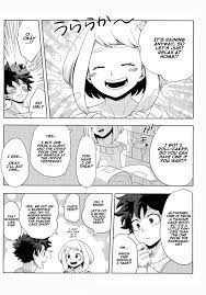 1boy 1girls black and white buthikireta comic cute izuku midoriya  my hero academia ochako uraraka sex tagme wholesome 
