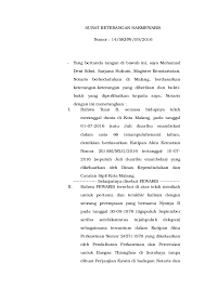 Salah satu jenis surat kuasa yaitu adalah surat kuasa ahli. Doc Contoh Surat Keterangan Hak Mewaris Deniz Arshavin Academia Edu