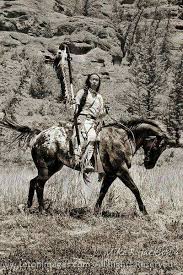 Mounted Native American With Coup Stick If You Could Touch Your Enemy In Battle With T Native American Horses Native American Tribes Native American History