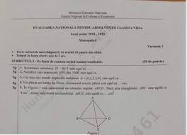 Subiecte limba romana simulare evaluare nationala 2018. Subiecte Matematica Citeste Toate Articolele Despre Subiecte Matematica Pagina 1 Din 1 Antena 1