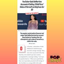 Hubite is not only a search engine, we also have the most complete database of stats and data. Youtuber Gabi Demartino Apologizes For Her Video As A Child On Onlyfans Entertainment News Gaga Daily