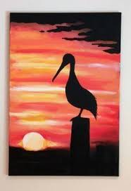 Easy Animals Painting Canvas Google Search Sunset Painting Acrylic Painting Art