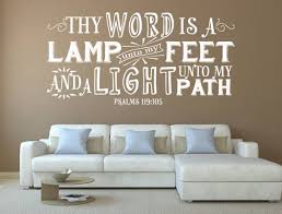 Psalm 119 Bible Verse Wall Decal Christian Sayings Etsy Bible Verse Wall Decals Scripture Wall Decal Bible Verse Wall