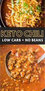 Keto Chili Low Carb No Beans In 2020 Keto Chili Recipe Keto Recipes Easy Keto Diet Recipes