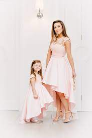 Ebay pferd für mutter und tochter gesucht. Mutter Tochter Abendkleid In Rosa Vokuhila Massanfertigung Kleiderfreuden
