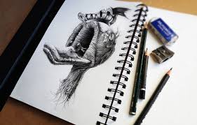 Distroy Creepy Pencil Drawings Of Famous Cartoon Characters Bored Panda This time around you can think of a zombie in two ways, cute or not cute. distroy creepy pencil drawings of