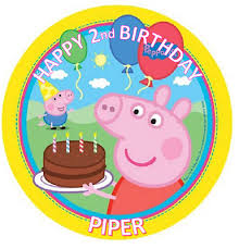 Peppa pig cake topper printable free. Peppa Pig Birthday Personalised Edible Icing Cake Topper Decoration Images Ebay