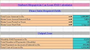 Nonetheless, before getting on with the calculations, you would first need to enter relevant details to this tool. Car Loan Emi Calculator Excel Citehrblog