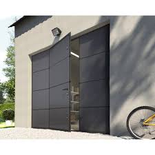 Porte De Garage Sectionnelle Motorisee Artens Essentiel 200x240cm Avec Portillon Leroy Merlin In 2020 Garage Doors Garage Transformation Sectional Garage Doors