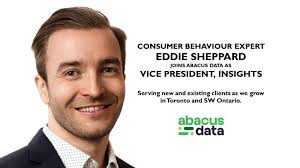 📣 Big news at Abacus Data Thrilled to announce that Eddie Sheppard has  joined our team as Vice President, Insights. Eddie has built a strong  reputation for delivering strategic solutions to… |