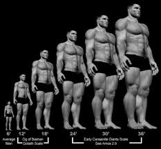 nephilim height chart comparing average man to giants clattr