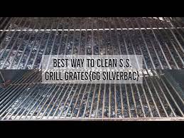 They're easy to clean with regular dish soap and various tools like brushes and scrubbers. The Best Way To Clean Stainless Steel Grill Grates Gg Silverbac Youtube