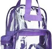 DALIX Mochilas claras al por mayor Bolsas de libro pequeño 50 PC Negro  Púrpura Rojo Gris Azul, Púrpura, Suave