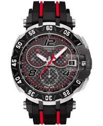 Tissot Men S Swiss Chronograph T Race Motogp Limited Edition 2016 Black Red Rubber Strap Watch 45x47 Tissot Mens Watch Luxury Watches For Men Watches For Men