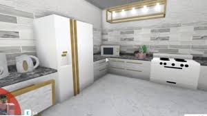 Modern dining room bloxburg chilangomadrid com. Bloxburg Aesthetic Kitchen 9 1k Youtube