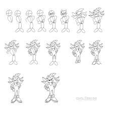 He is a blue hedgehog who can run at supersonic speeds and curl into a ball, primarily to attack enemies and collect gold rings. How To Draw Sonic The Hedgehog Step By Step Pictures