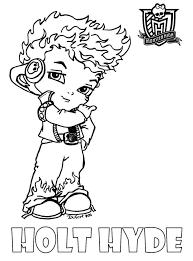 Let them gel well with the fashionable characters like frankie stein, draculaura, clawdeen wolf, cleo de nile, lagoona blue, deuce gorgon, ghoulia yelps, jackson jekyll a Monster High Coloring Pages Baby Coloring Home