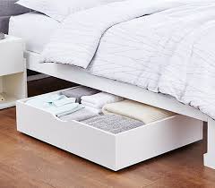 Wood beds with storage make a stunning bedroom feature, ours come in oak, walnut, ash, maple and cherry. Essential College Organizer The Unique Storage Max With Wheels White Twin Xl Underbed Storage