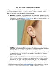 Even now, you can still find pieces marked by baltimore silversmiths. Why You Should Choose Sterling Silver Items By Rowanearpiercing Issuu