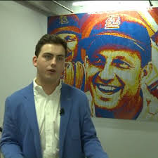 Eagle Scout makes Stan Musial mosaic out of Rubik's Cubes