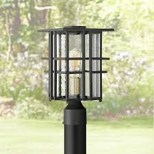 Possini Euro Arley 13 3 4 High Black Outdoor Post Light 65e97 Lamps Plus