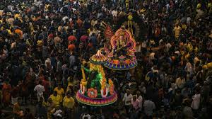 Thaipusam is one of the most extravagant hindu festivals in malaysia. Devotees Making Their Pilgrimage To A Batu Caves Temple