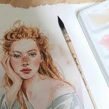 Man kann sich somit in verschiedene „coole blicke vertiefen. Pin Von Isabelle Burton Auf Drawing Kunstproduktion Aquarell Gesicht Wasserfarben Portraits