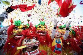In china, a huge fireworks display in beijing marked the first day of the year of the monkey, one of the twelve. What Is The Lunar New Year