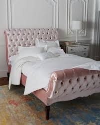Velvet and crushed velvet fabric beds in several colours and a large range bed of styles. Haute House Duncan Blush Tufted Bed